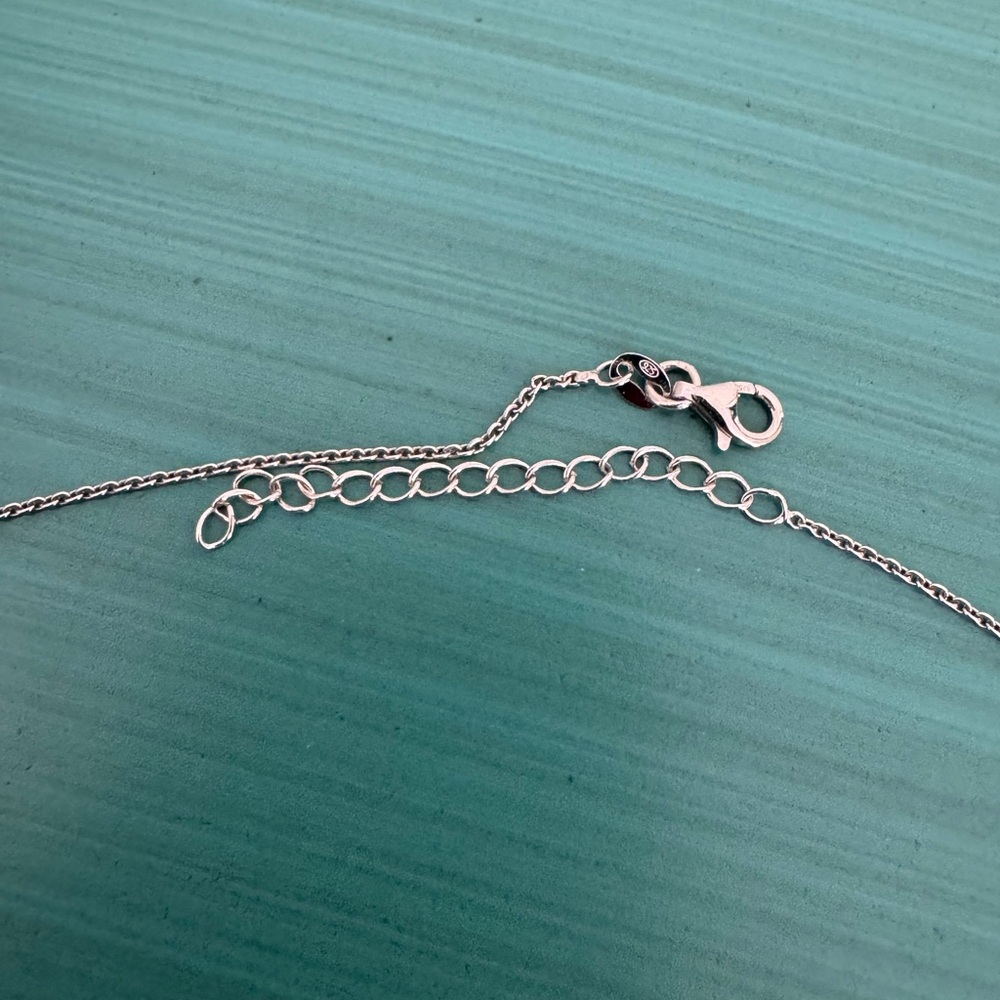 Sterling Silver Offset / Sideways Initial “A” Nec… - image 4